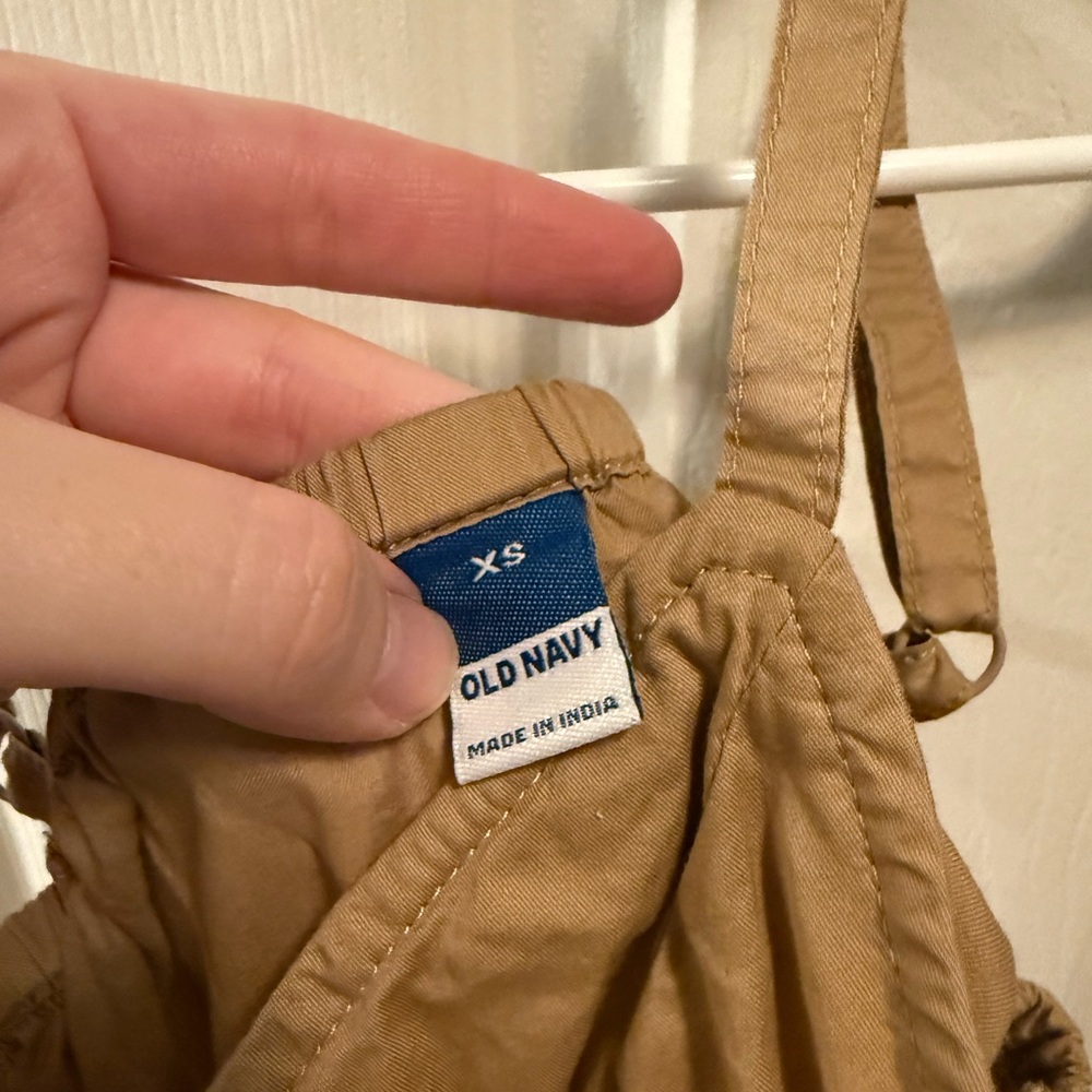 Cute Tan Spaghetti Strap Dress - Picture 2 of 2